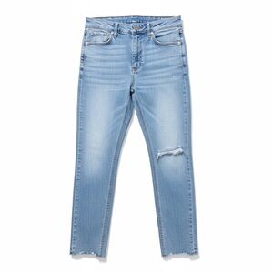 rag & bone High Rise Ankle Skinny Distressed Jeans Raw Hem Size 28